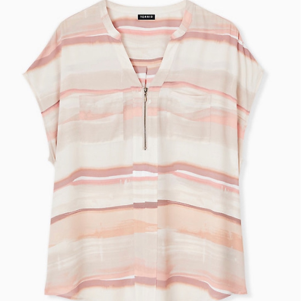 Pink Chiffon Dolman Top